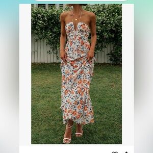 New with out tags Floral Halter Maxi Dress